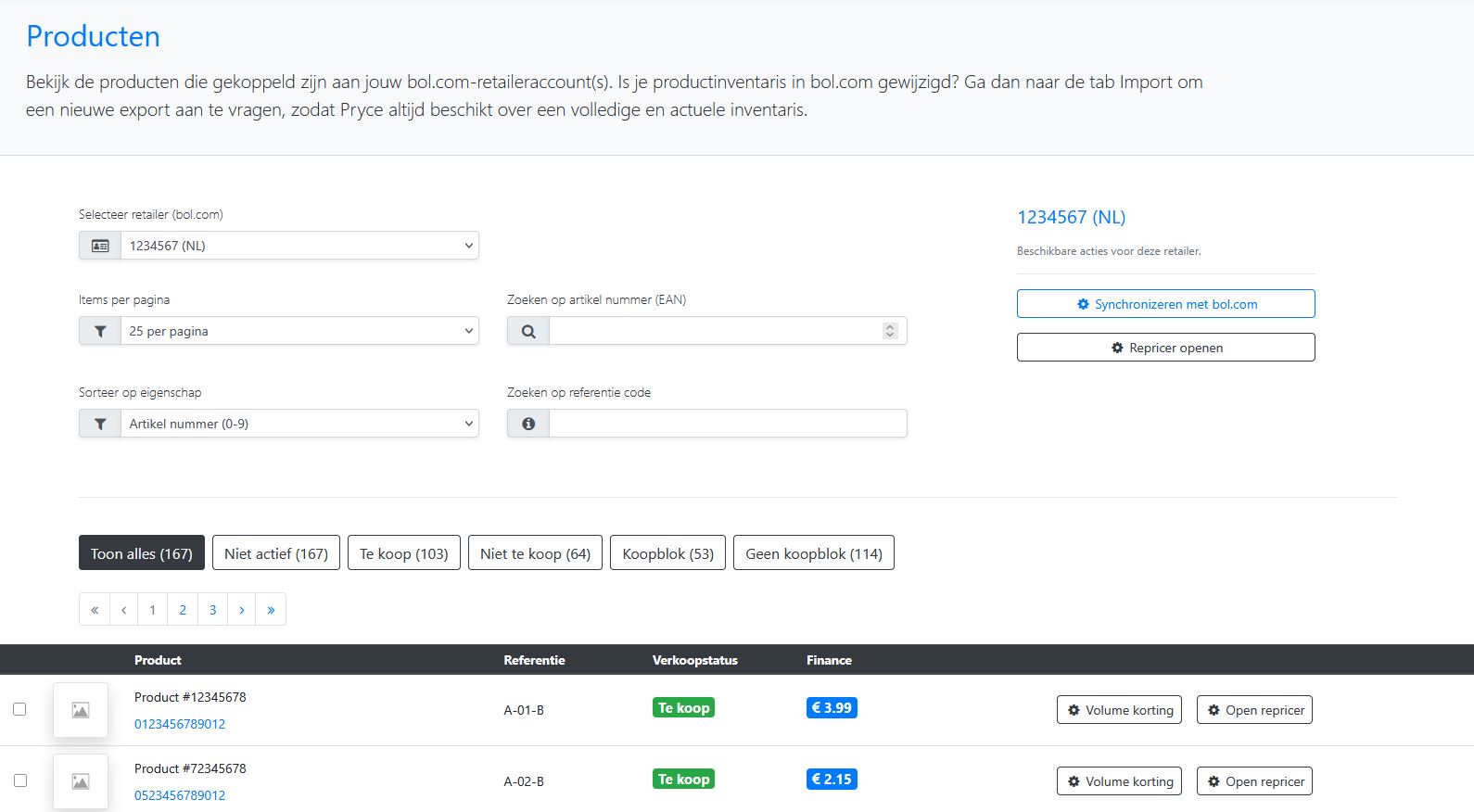 Pryce Dashboard Preview