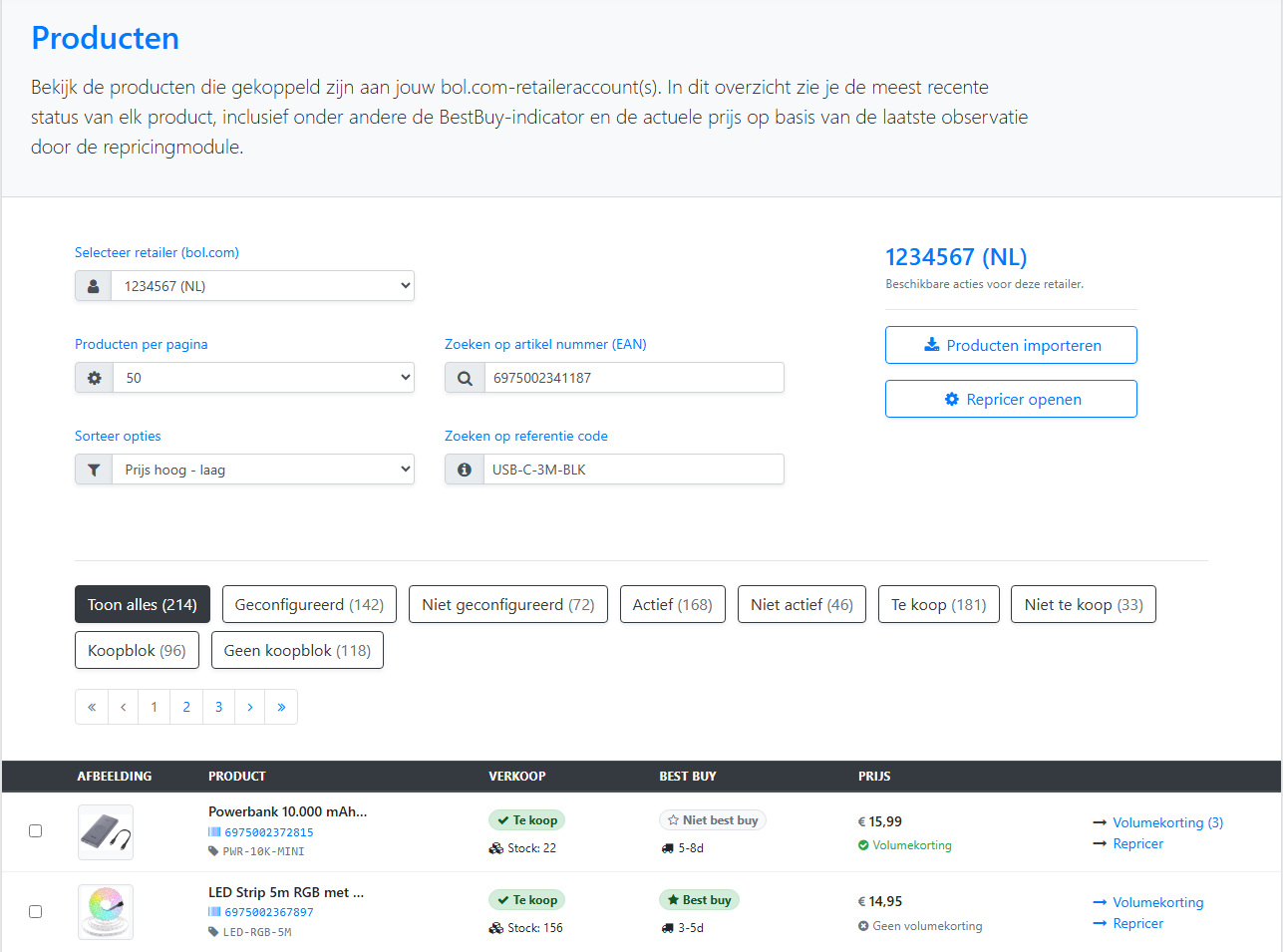 Pryce Dashboard Preview